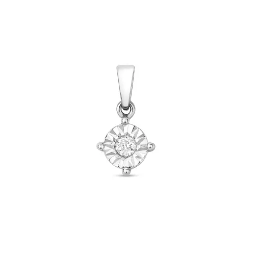 DIAMOND ILLUSION SET 0.15ct 9ct white gold